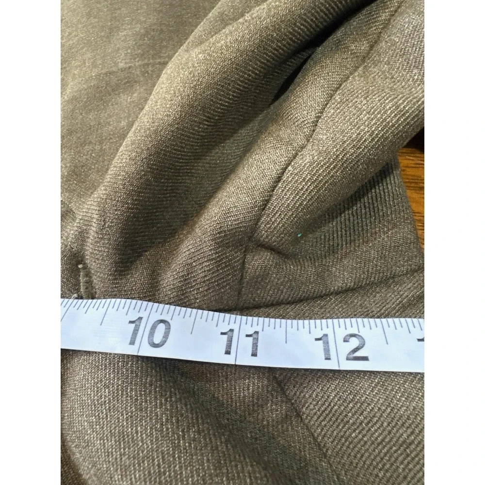 Vintage Korean War Wool Dress Pants Mens 28x29 Brown Pleated Relaxed Straight